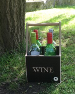 wine caddy front