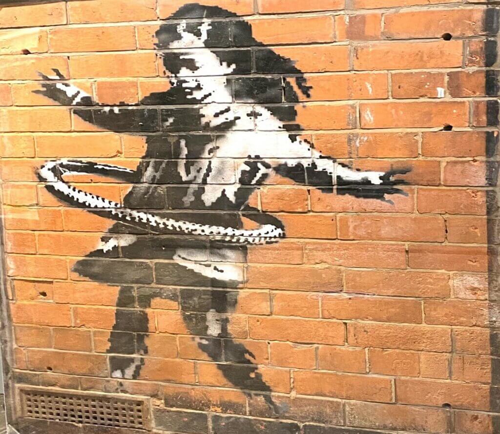 Bansky's Hoola Girl