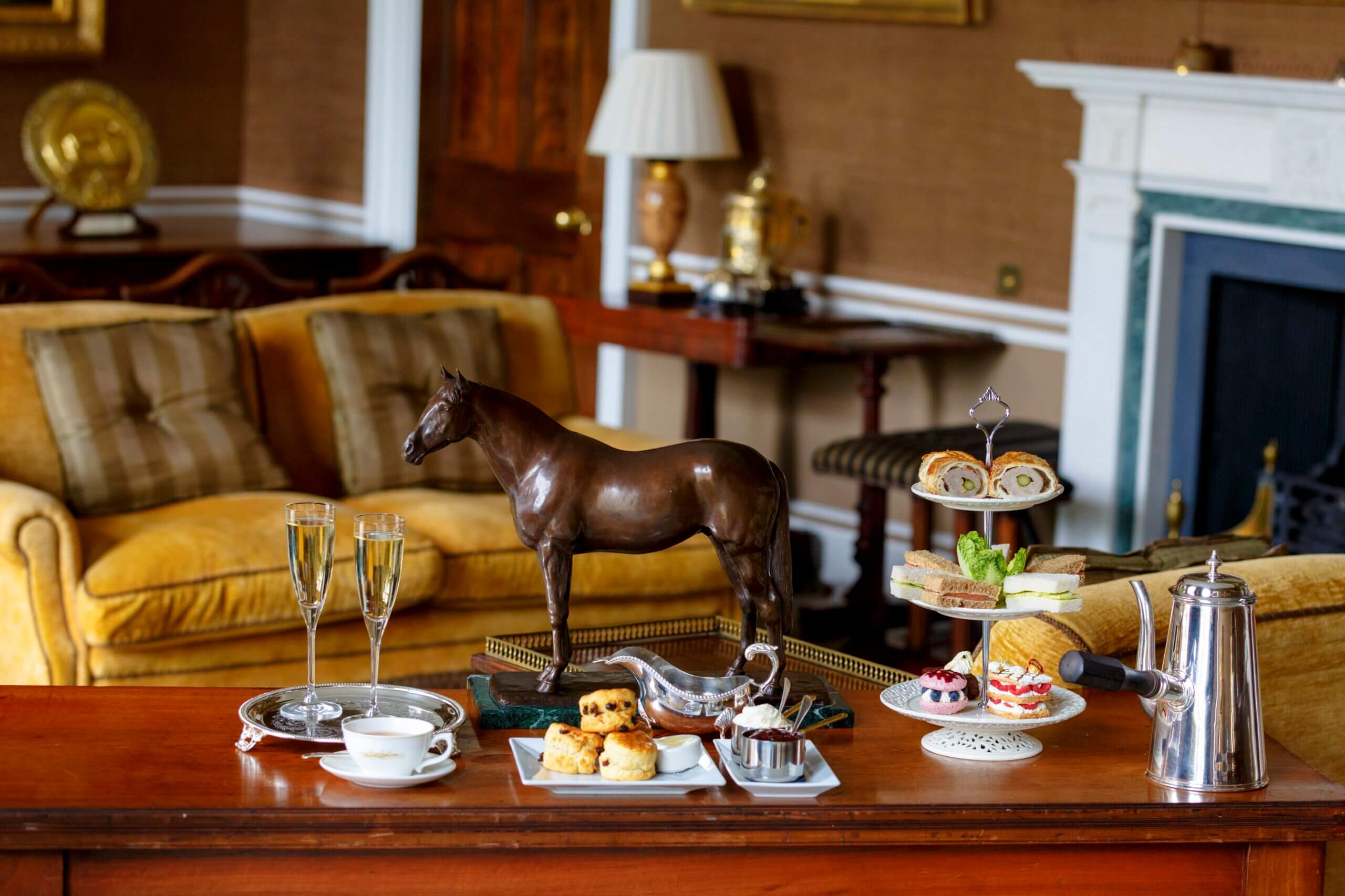 Champagne Afternoon Tea and Tour at the Jockey Club Rooms, Newmarket