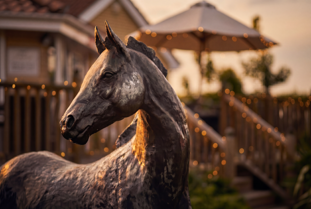 Horse image The Lodge (golden hour)