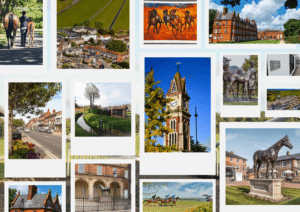 Postcard A5 Newmarket Suffolk
